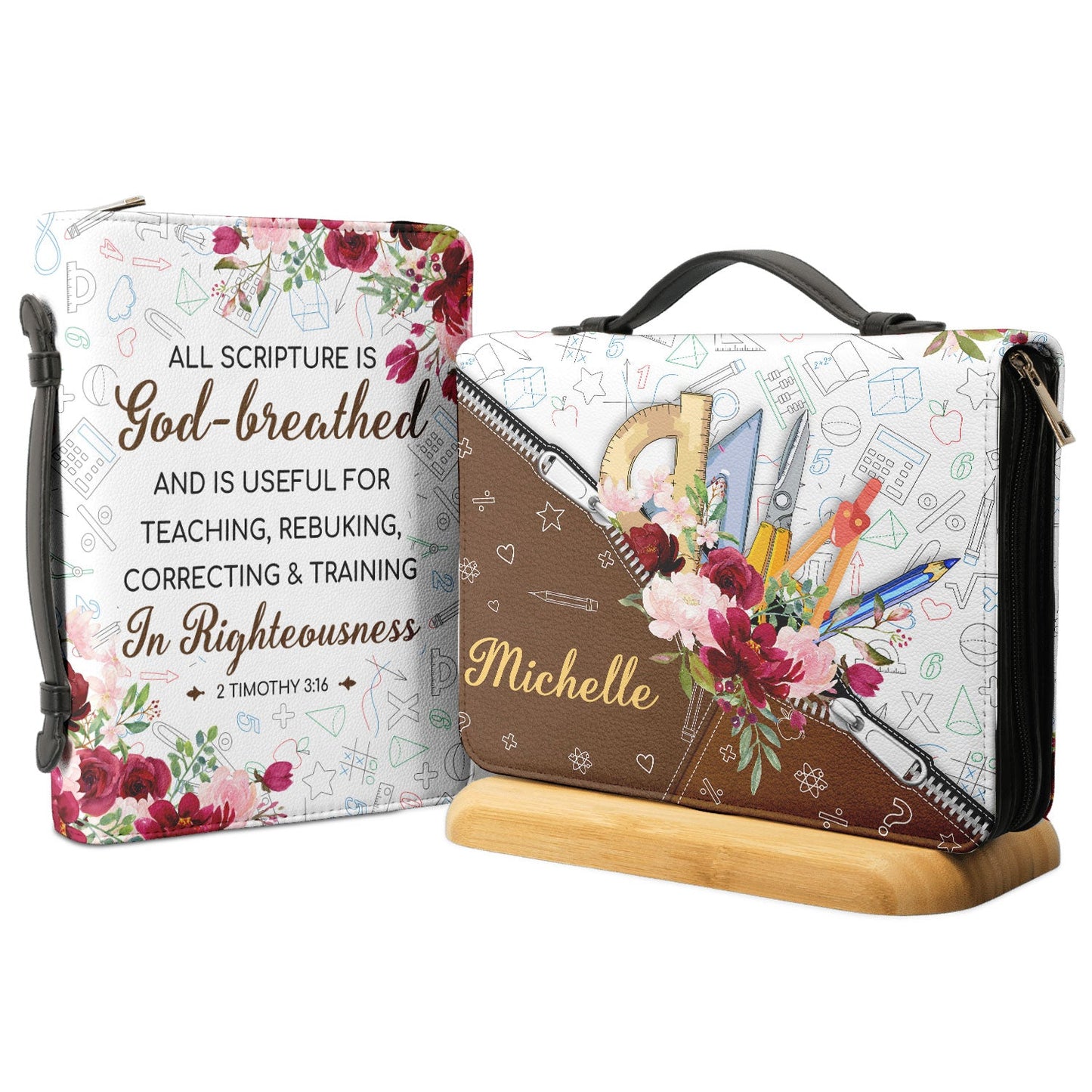 All Scripture Is God Breathed And Is Useful For Teaching 2 Timothy 316 Personalized Bible Cover - Gift Bible Cover for Christians