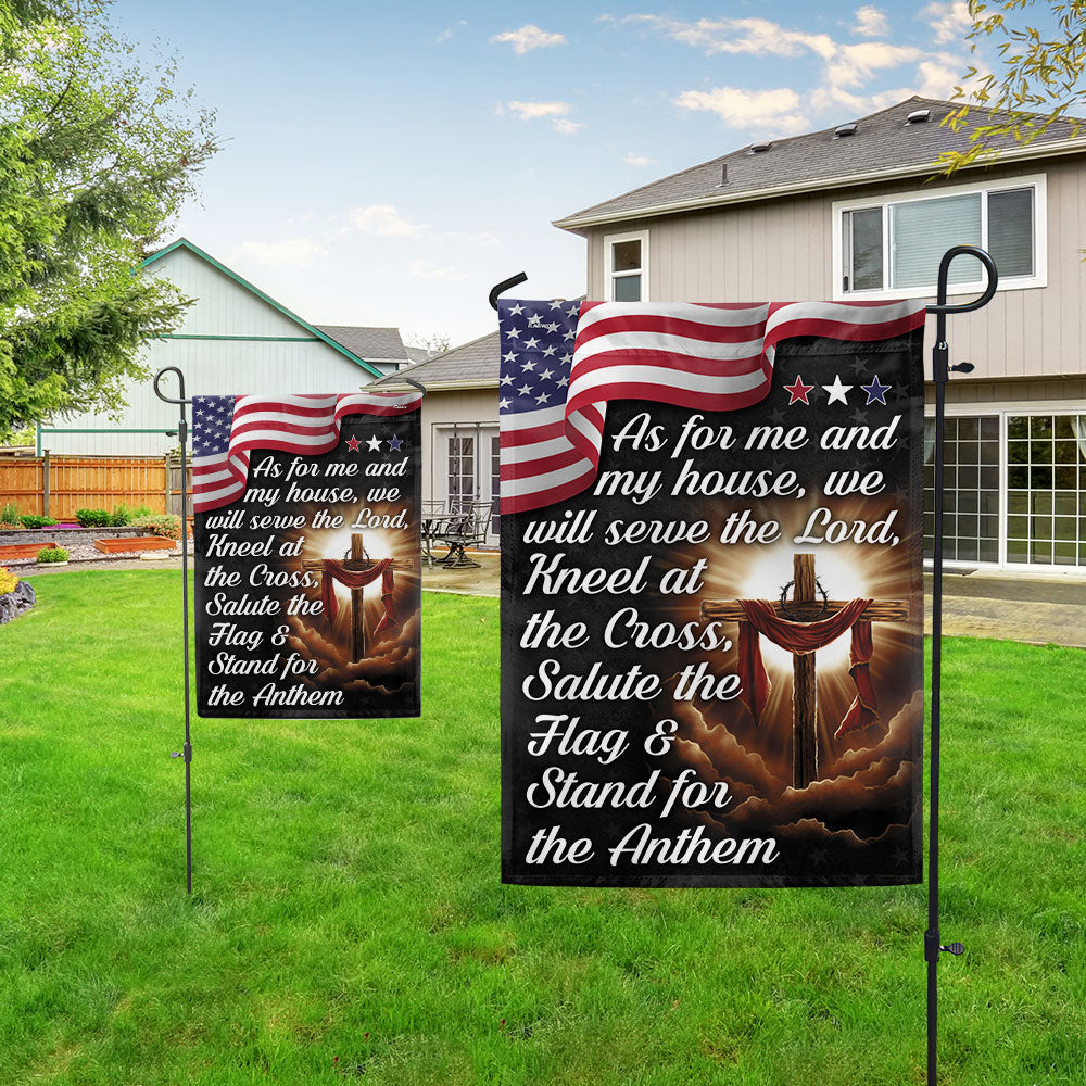 As For Me And My House We Will Serve The Lord Flag - Religious House Flags