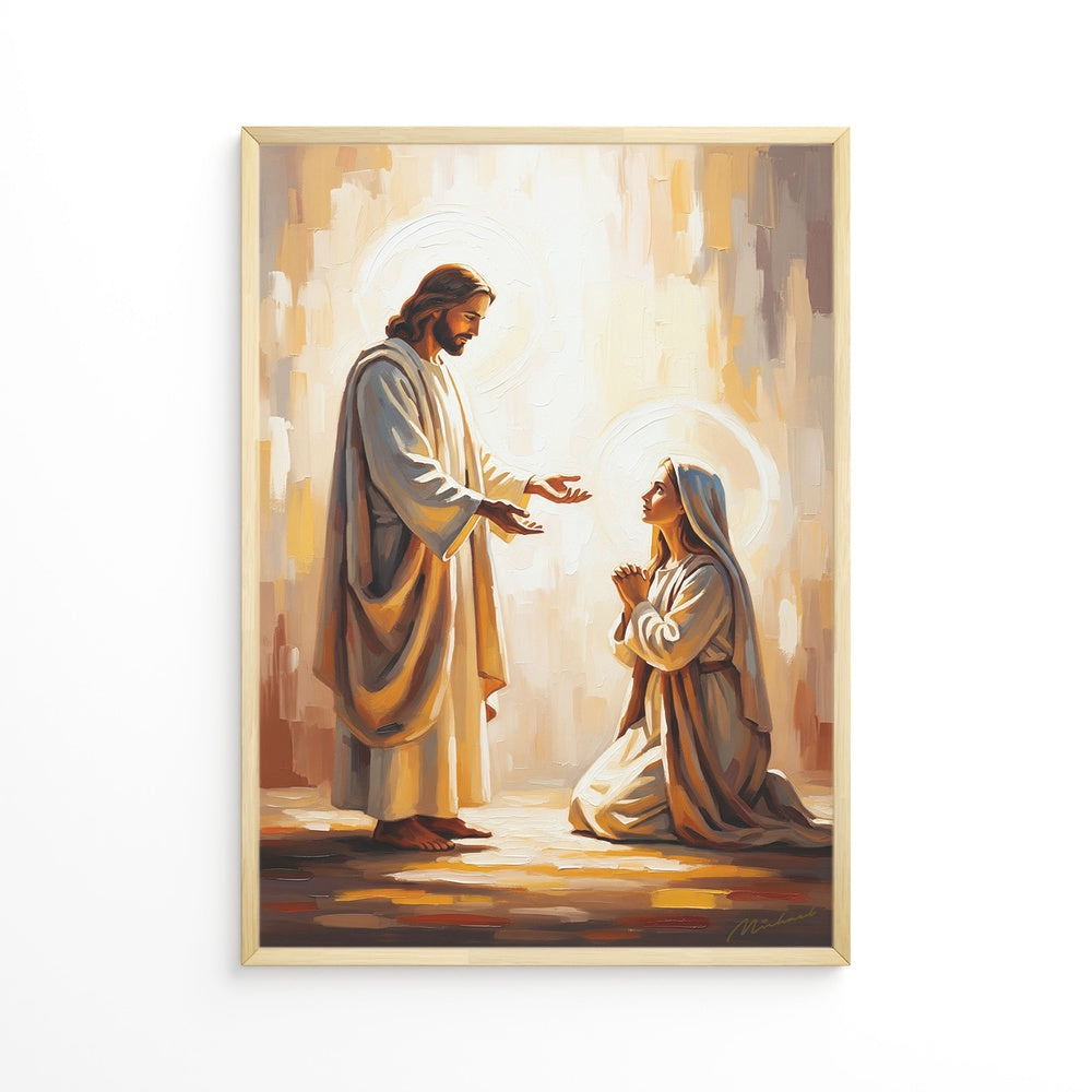 At His Feet I, Christian Canvas Wall Art, Christmas Gift Ideas, Christian Home Decor, Ciaocustom