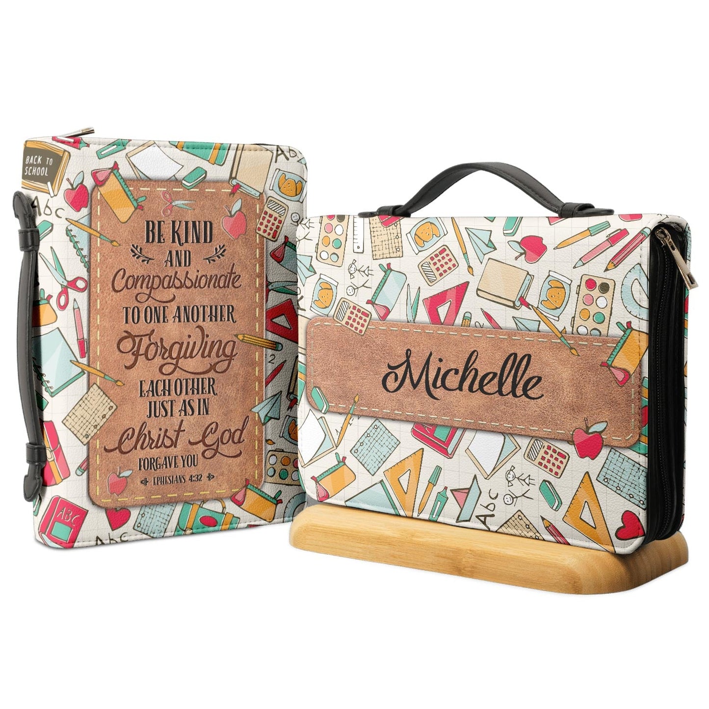 Be Kind And Compassionate To One Another Ephesians 432 Personalized Bible Cover - Gift Bible Cover for Christians