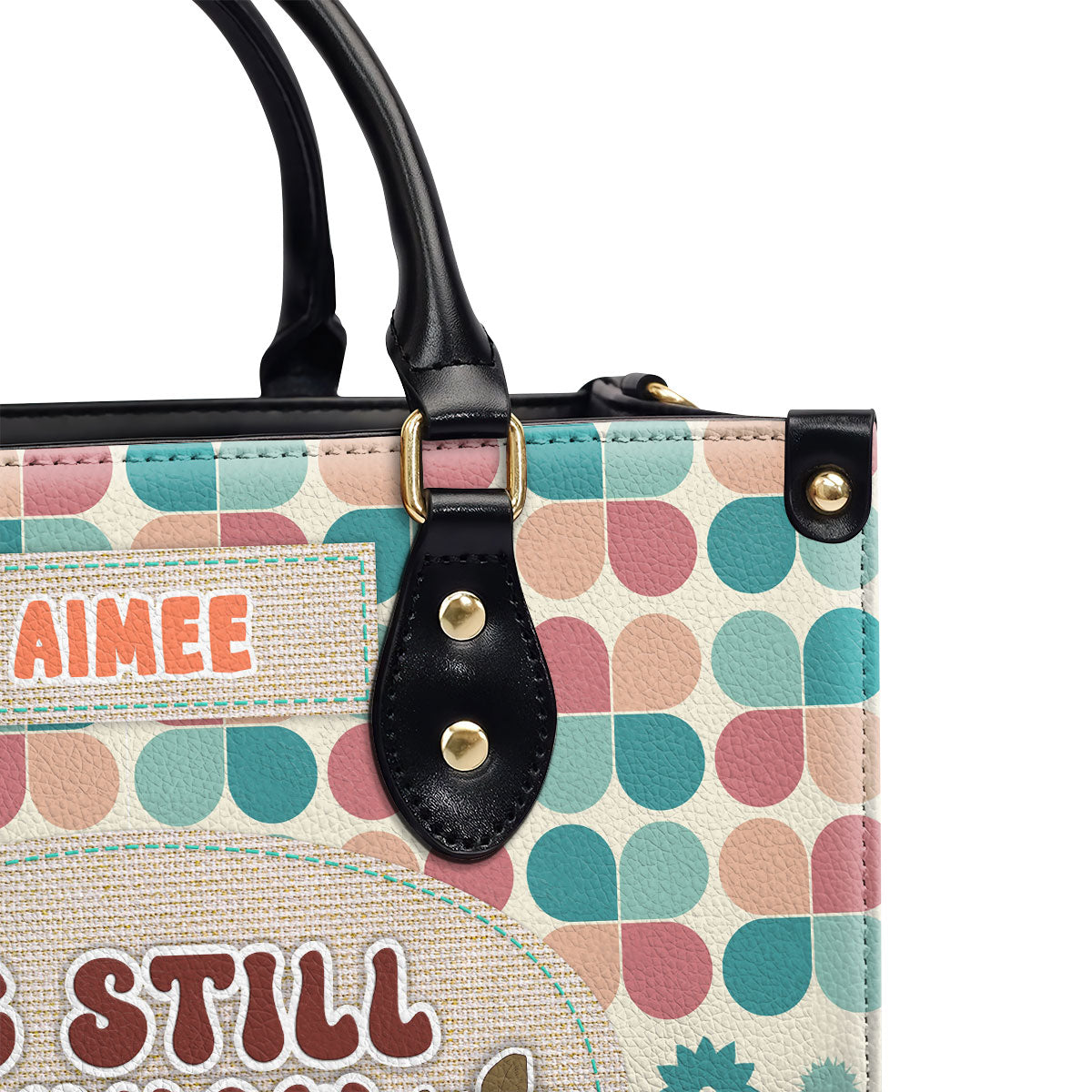 Be Still And Know Personalized Leather Handbag - Jesus Handbag