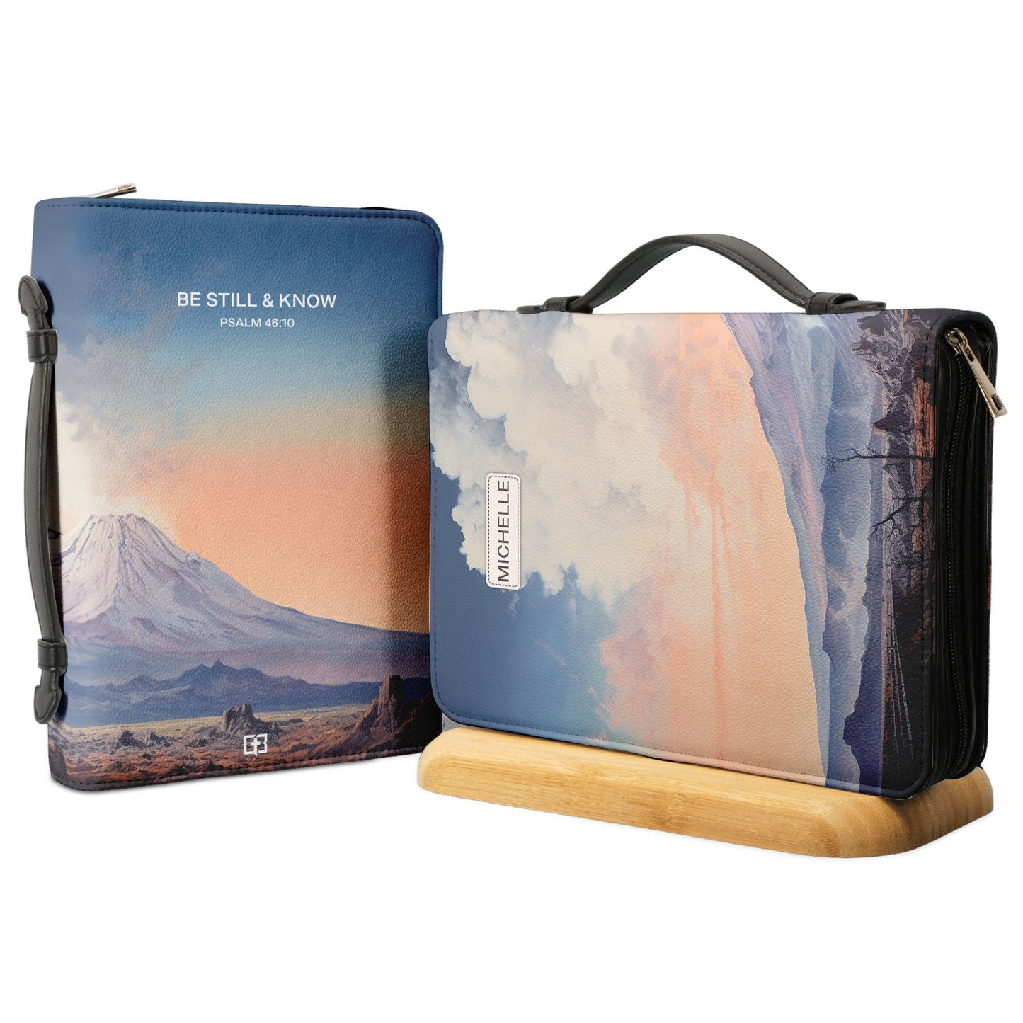 Be Still And Know Psalm 46 10 Popocatepetl Personalized Bible Cover - Gift Bible Cover for Christians