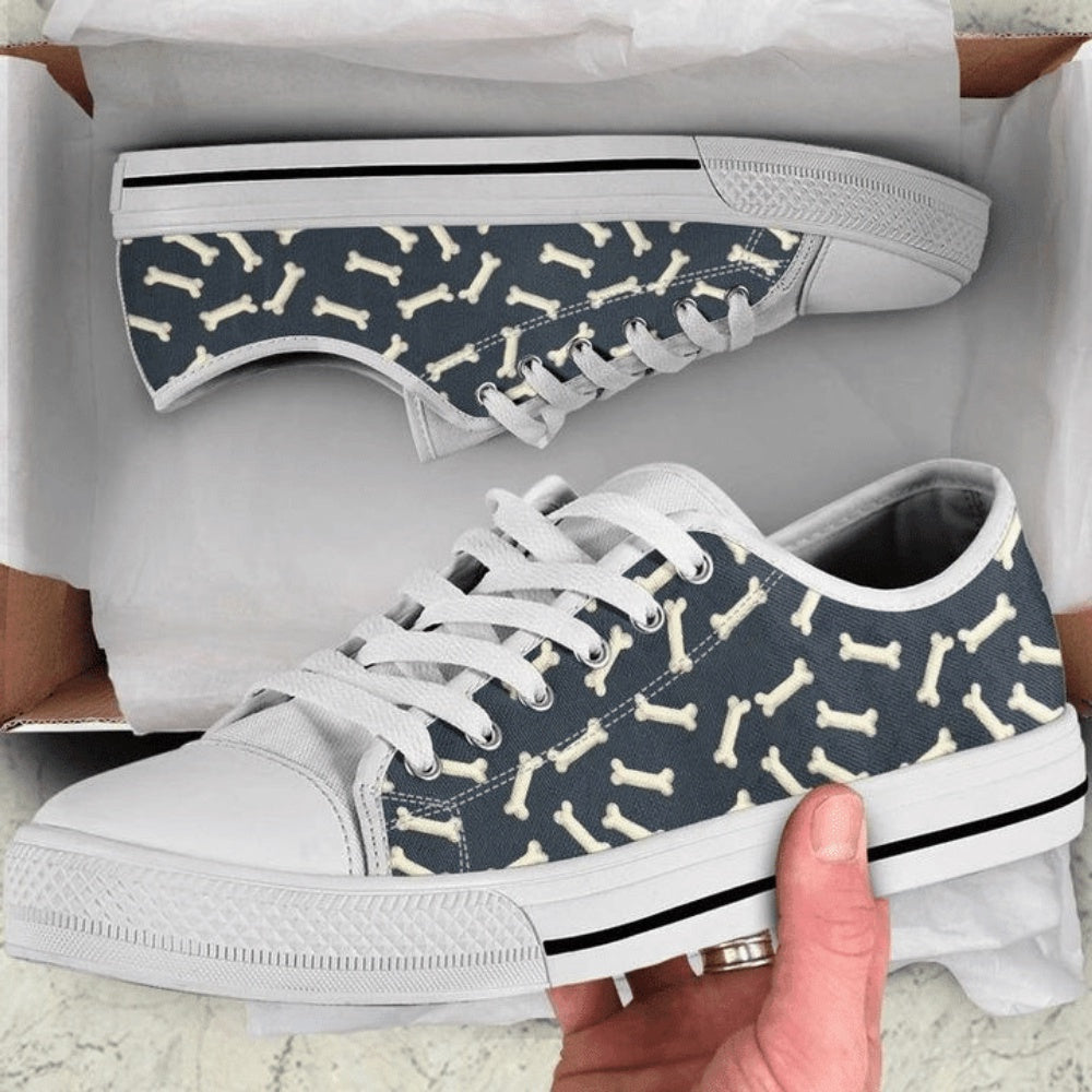 Bones Canvas Low Top Shoes, Low Top Sneaker, Low Top Canvas Shoes