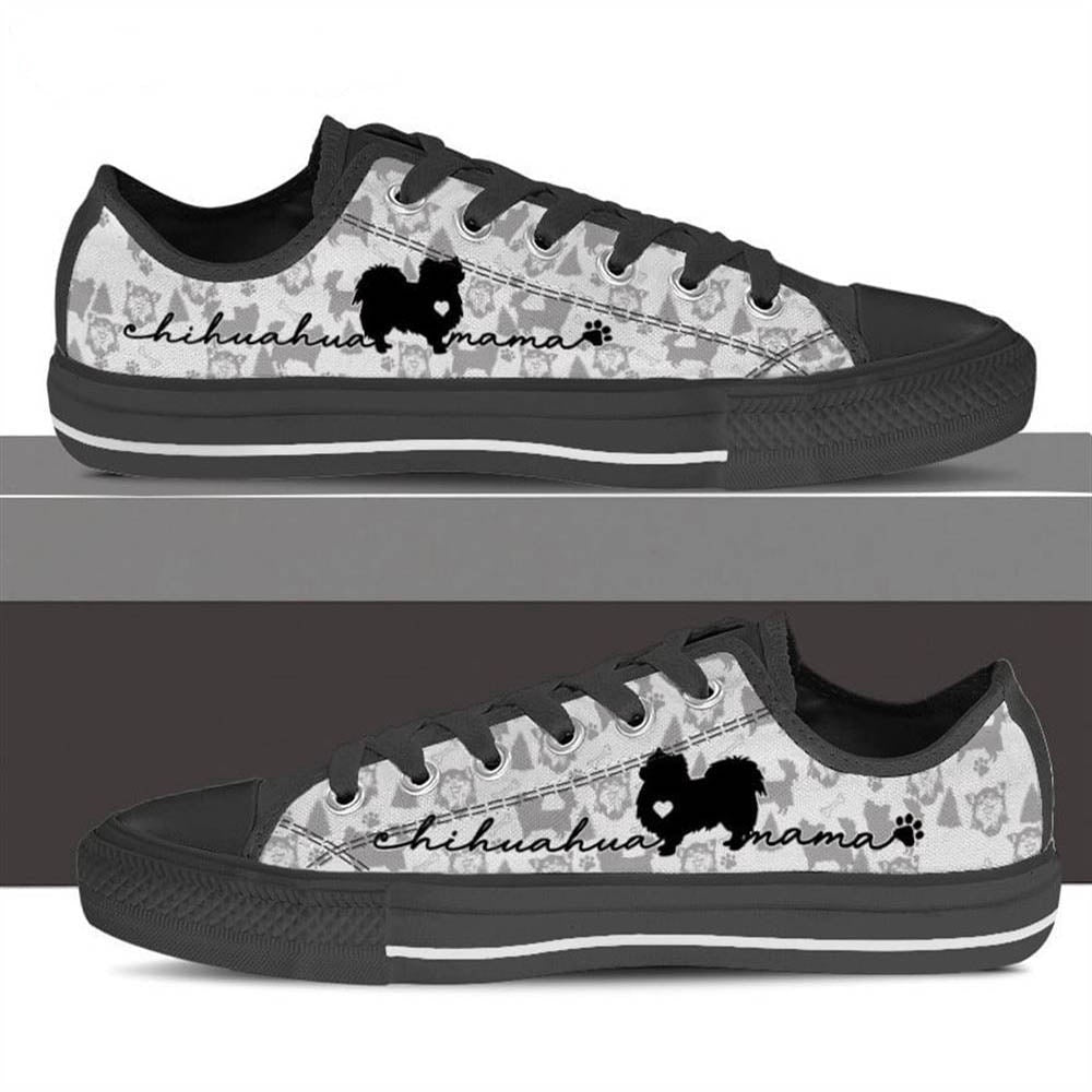 Chihuahua Low Top, Dog Printed Shoes, Canvas Shoes For Men, Women