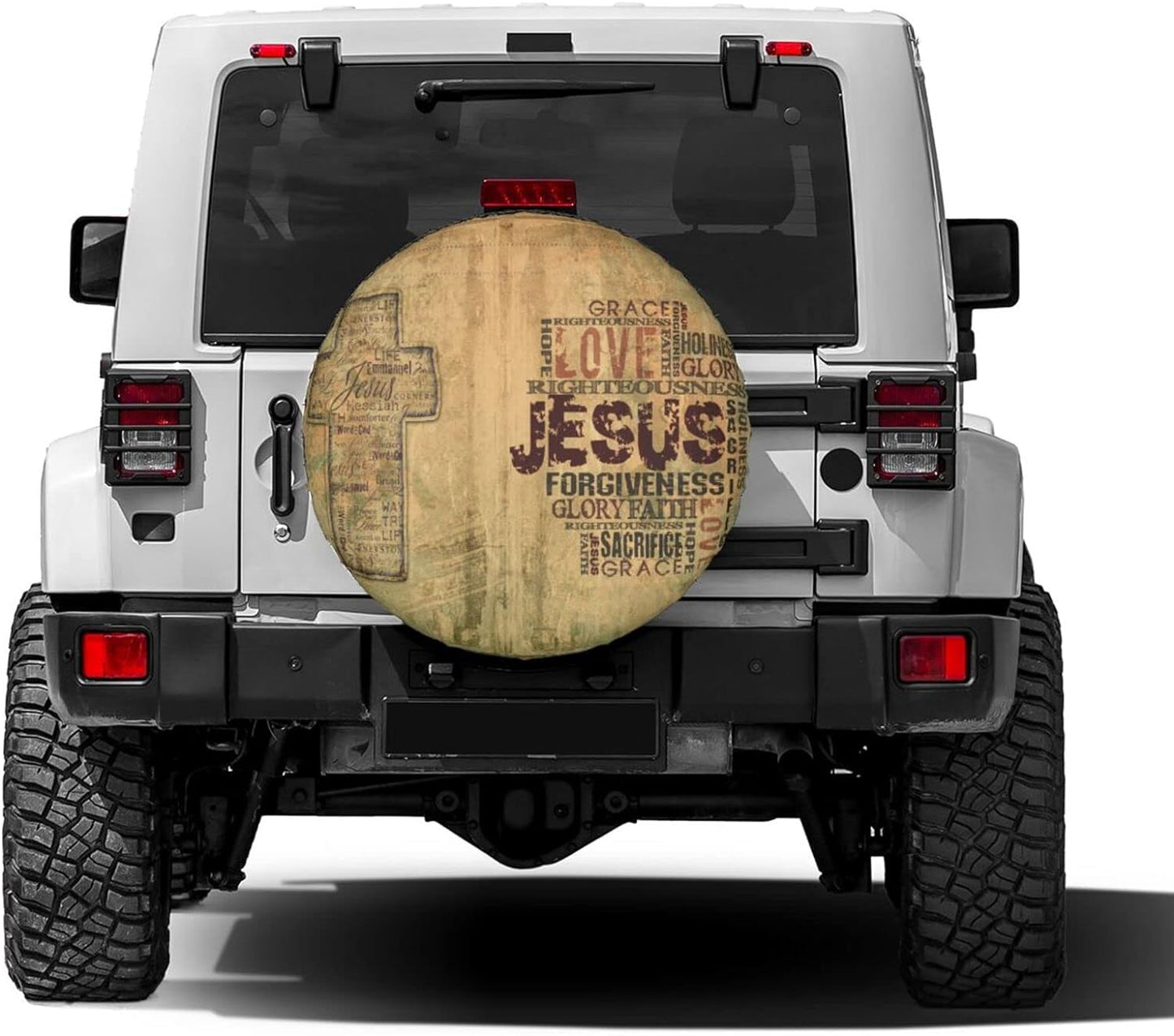 Christian Religious Bible Verse Jesus Tire cover - Christian Tire Cover
