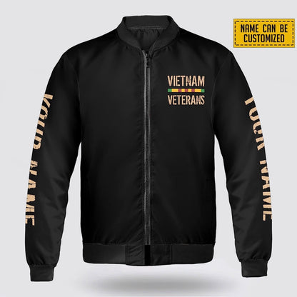 Custom Name Vietnam Veterans Bomber Jacket - Custom Veteran Bomber Jacket