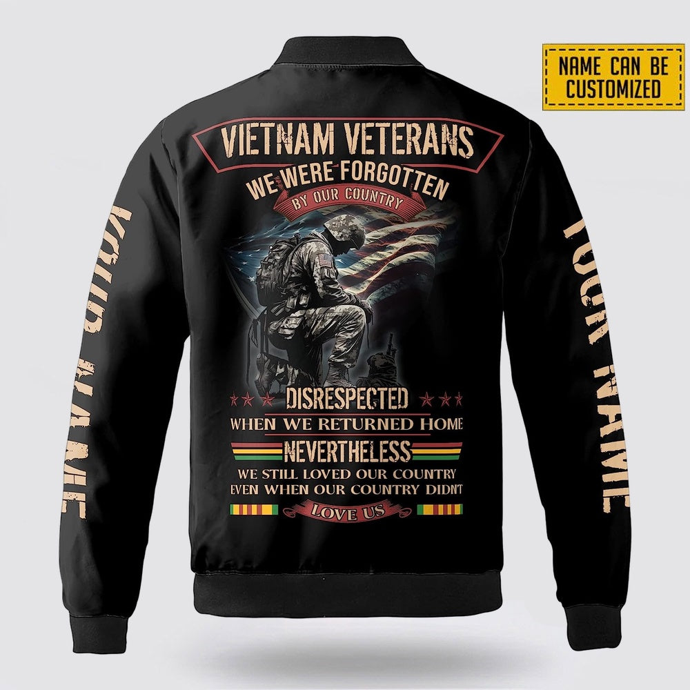 Custom Name Vietnam Veterans Bomber Jacket - Custom Veteran Bomber Jacket