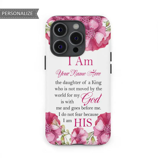 Custom Phone Cases Daughter Of A King Personalized Name Iphone Case - Christian Gifts for Women