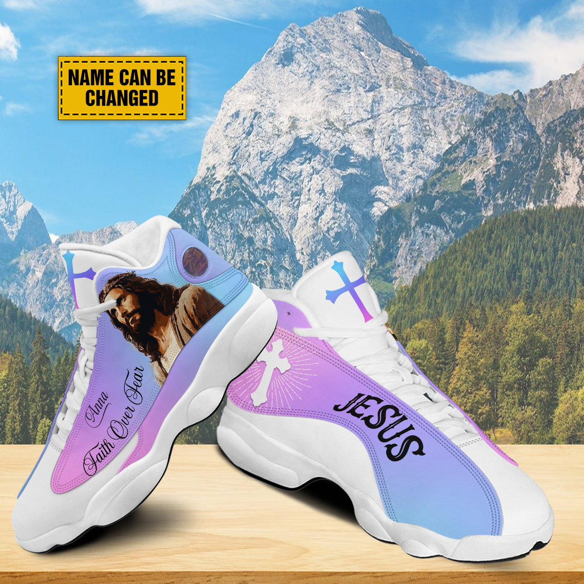 Customized Jesus Saves Faith Over Fear Shoes - Jesus Christian Shoes - Gift For Christian