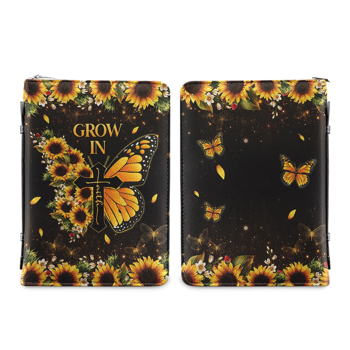 Grow In Faith Personalized Women's Bible Covers - Jesus Bible Cover