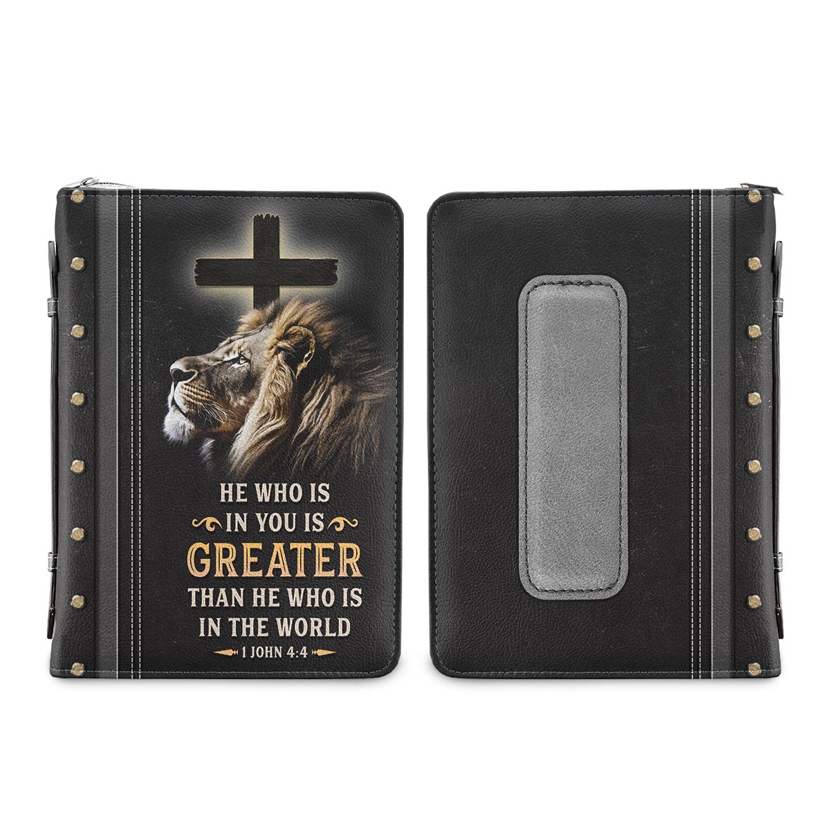 He Who Is In You Is Greater Than He Who Is In The World 1 John 44 Personalized Bible Covers for Women