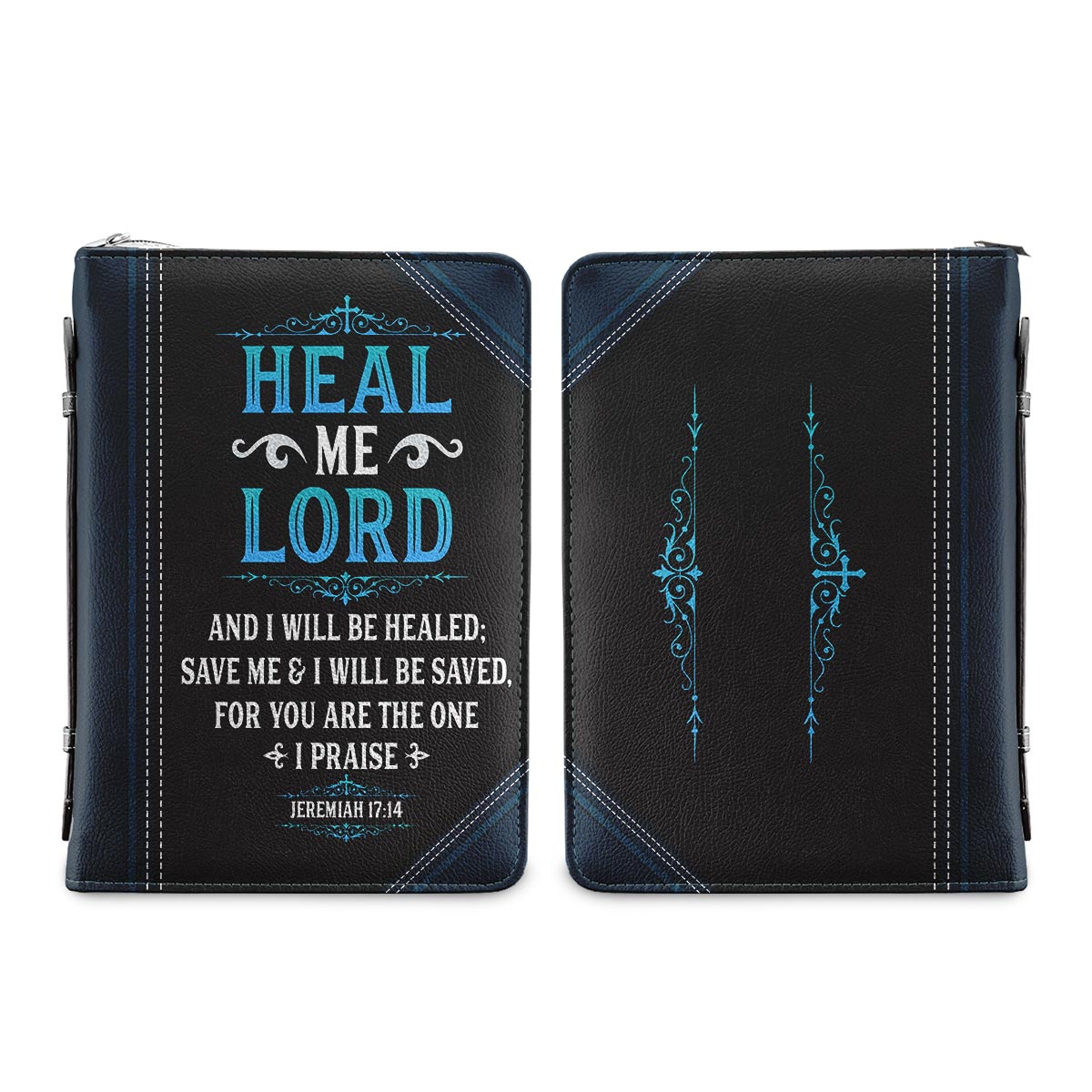 Heal Me Lord And I Will Be Healed Jeremiah 17 14 Personalized Women's Bible Covers - Jesus Bible Cover