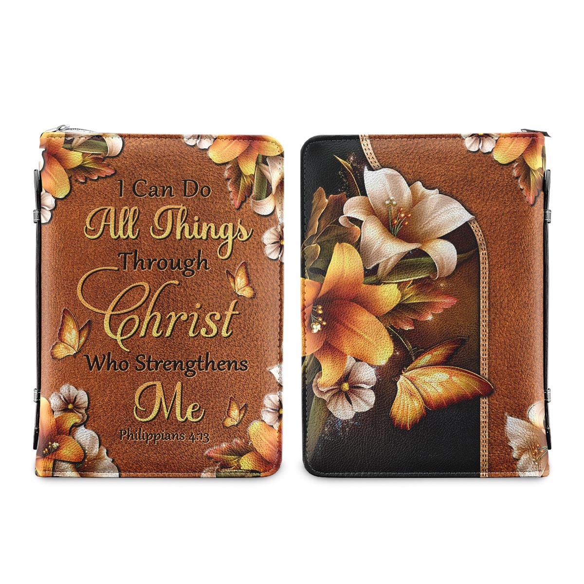 I Can Do All Things Through Christ Who Strengthens Me 6 Personalized Women's Bible Covers - Jesus Bible Cover