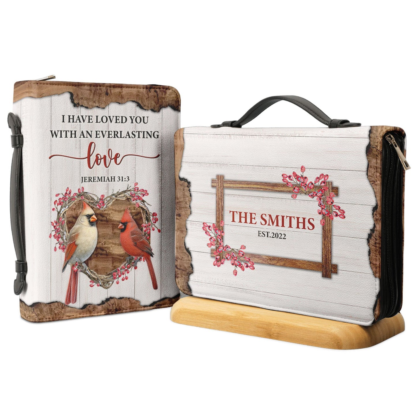 I Have Loved You With An Everlasting Love Jeremiah 31 3 Personalized Bible Case - Jesus Bible Cover