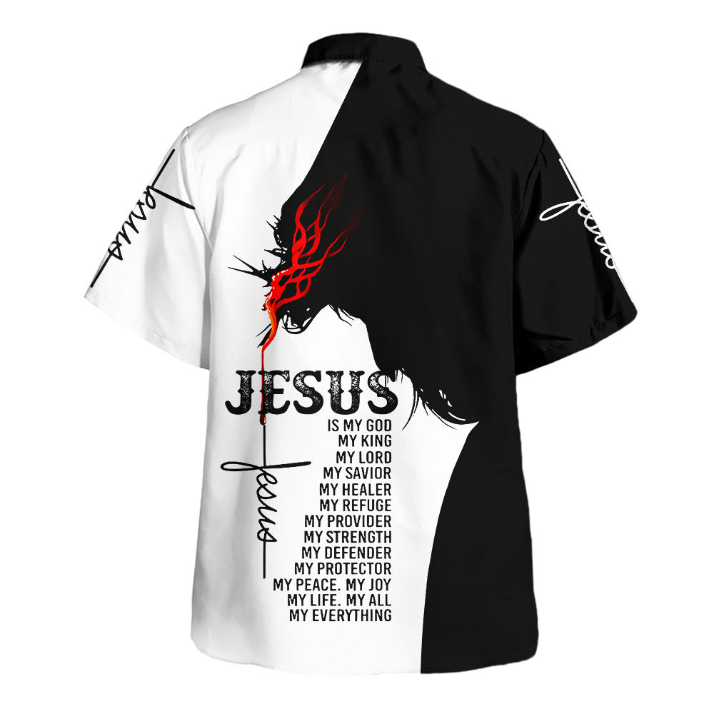 Jesus Is My God My King My Lord Hawaiian Shirt For Men and Women - Holy family Hawaiian shirt