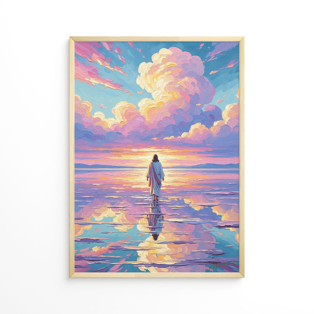 Jesus Walking on Water IX, Christian Canvas Wall Art, Christmas Gift Ideas, Christian Home Decor, Ciaocustom