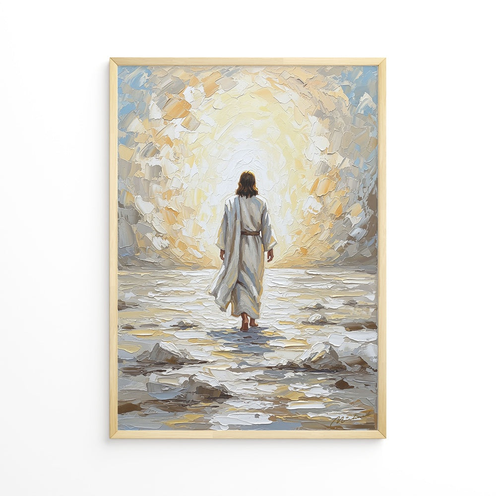 Jesus Walking on Water VII, Christian Canvas Wall Art, Christmas Gift Ideas, Christian Home Decor, Ciaocustom