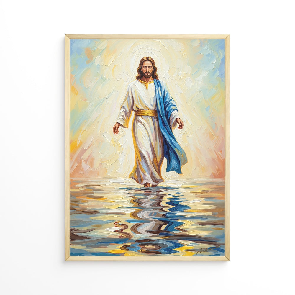 Jesus Walking on Water XII, Christian Canvas Wall Art, Christmas Gift Ideas, Christian Home Decor, Ciaocustom