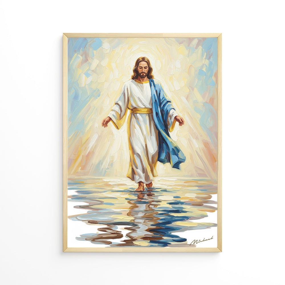 Jesus Walking on Water XI, Christian Canvas Wall Art, Christmas Gift Ideas, Christian Home Decor, Ciaocustom