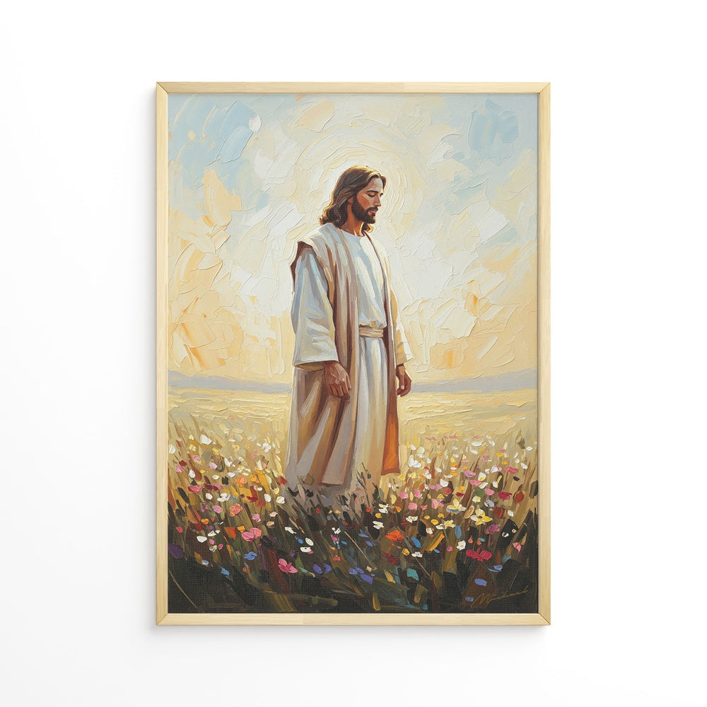 Jesus in The Garden II, Christian Canvas Wall Art, Christmas Gift Ideas, Christian Home Decor, Ciaocustom