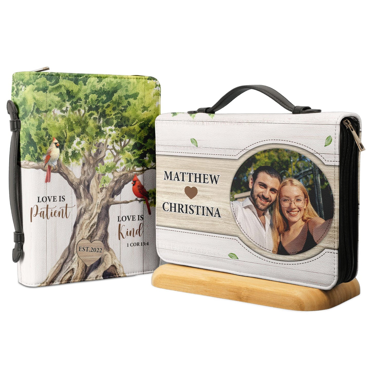 Love Is Patient Love Is Kind 1 Corinthians 13 4 Personalized Bible Cover - Christian Bible Covers For Women