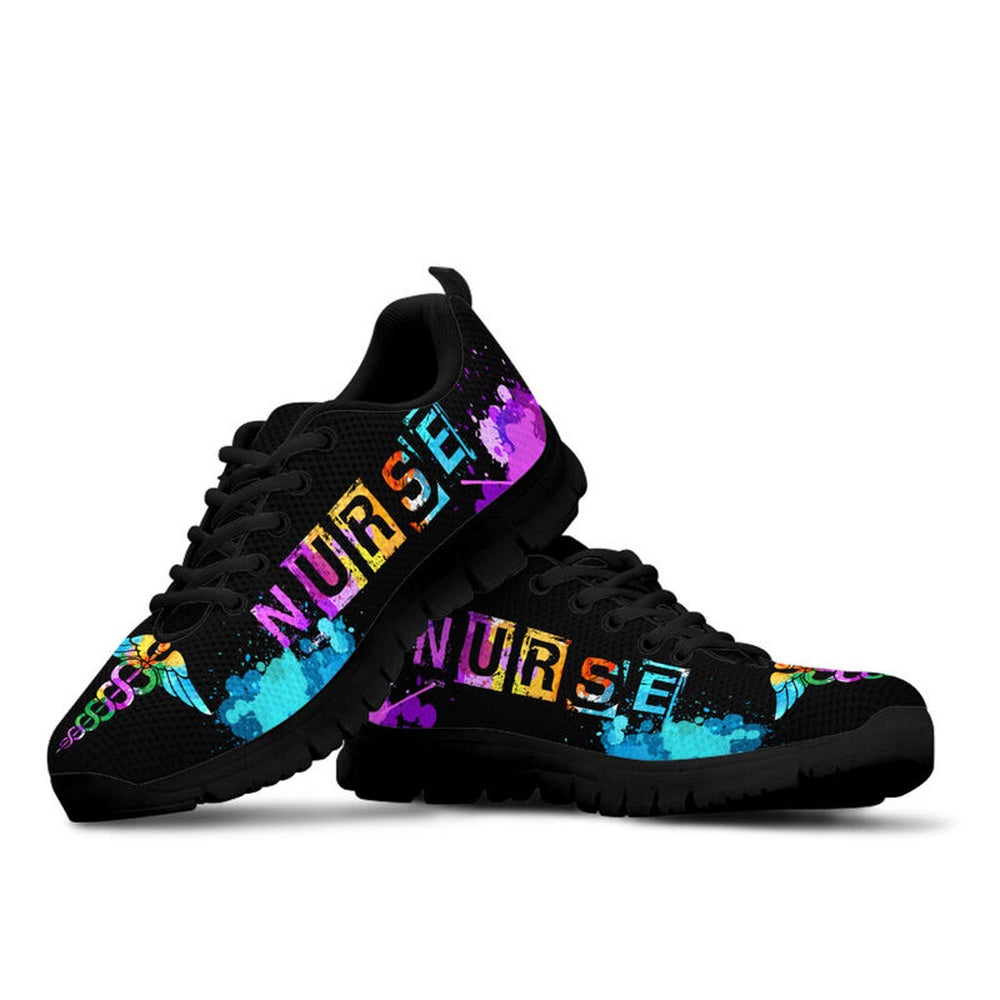 Nurse Sneaker, Nurse Love Art Sneakers Shoes, Best Shoes For Nurses