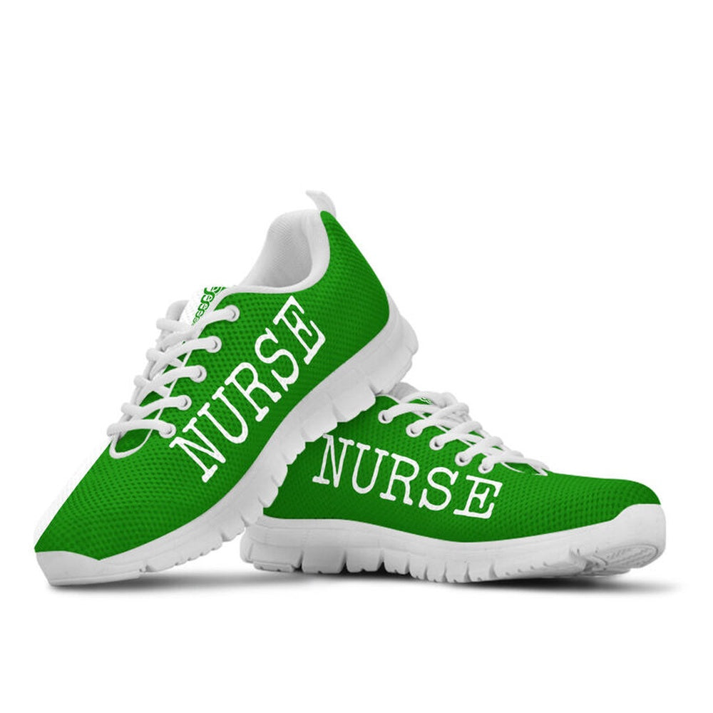 Nurse Sneaker, Nurse Love Green White Sneakers S, Best Shoes For Nurses