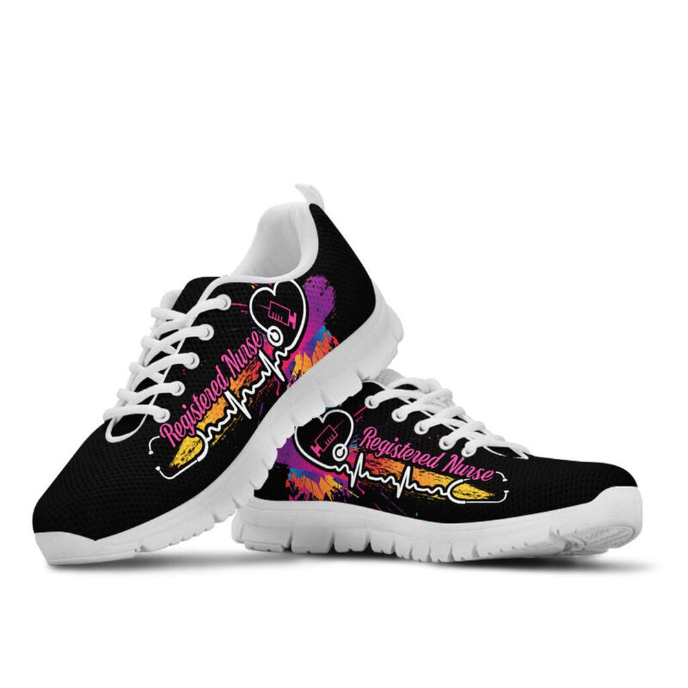 Nurse Sneaker, Registered Nurse Art Sneakers Shoes, Best Shoes For Nurses