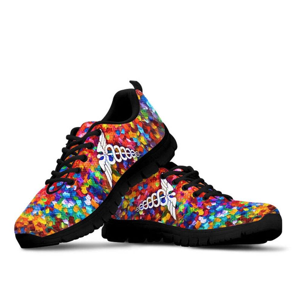 Nurse Sneaker, Registered Nurse Paint Art Shoes Sneakers, Best Shoes For Nurses