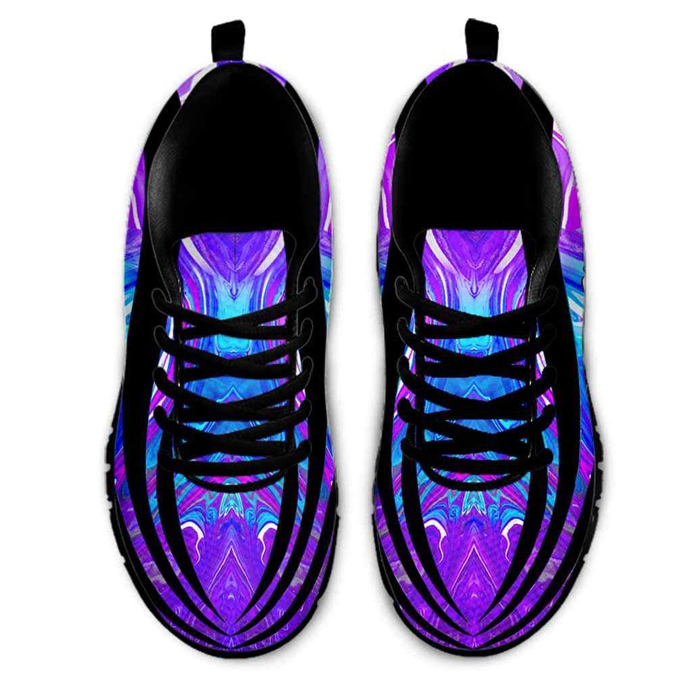 Nurse Sneaker, Registered Nurse Sneakers Gym Running Shoes, Gift For Women And Men, Blue Purple Wave Shoes, Best Shoes For Nurses