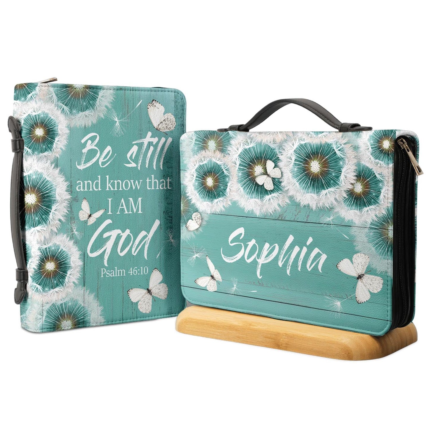 Personalized Bible Cover - Psalm 46 10 Be Still And Know That I Am God Bible Cover for Christians
