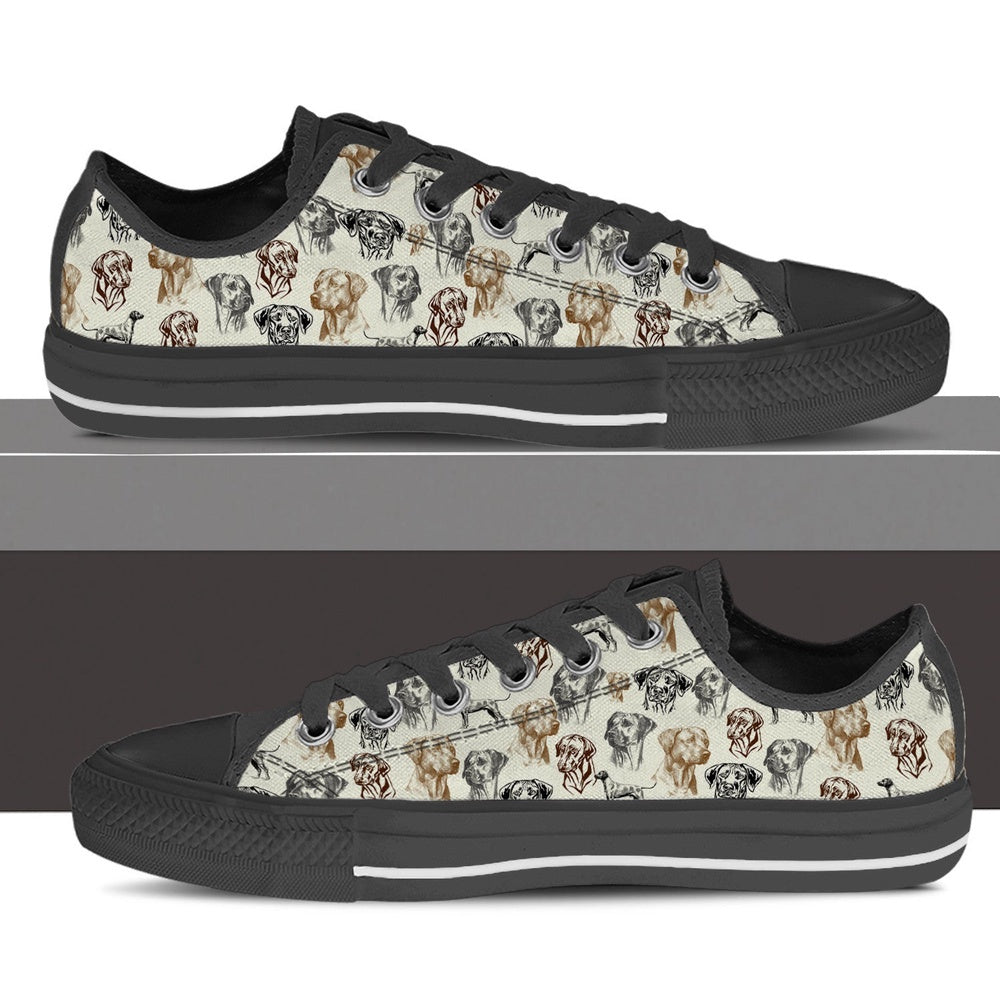 Rhodesian Ridgeback Low Top Shoes - Low Top Sneaker, Dog Printed Shoes, Canvas Shoes For Men, Women