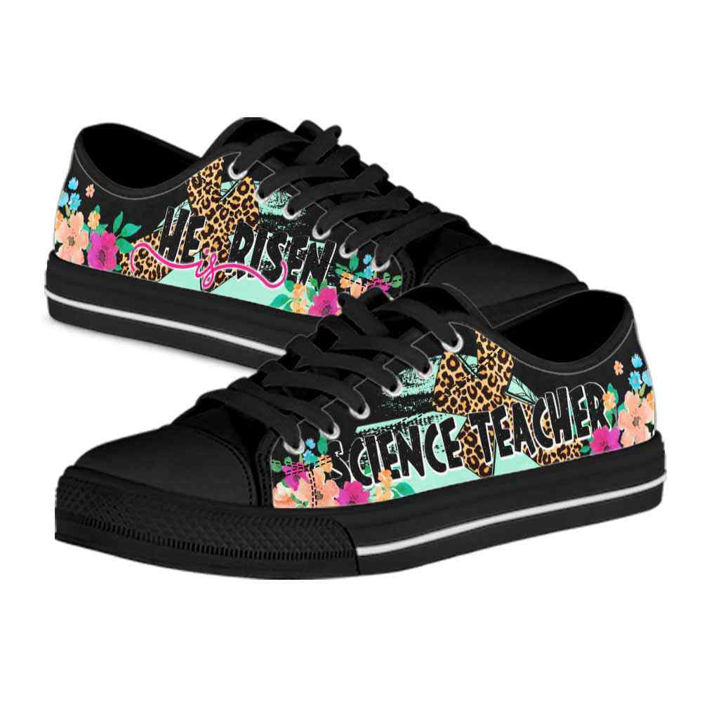 Science Teacher He Is Risen Low Tops, Teacher Shoes, Low Top Sneakers