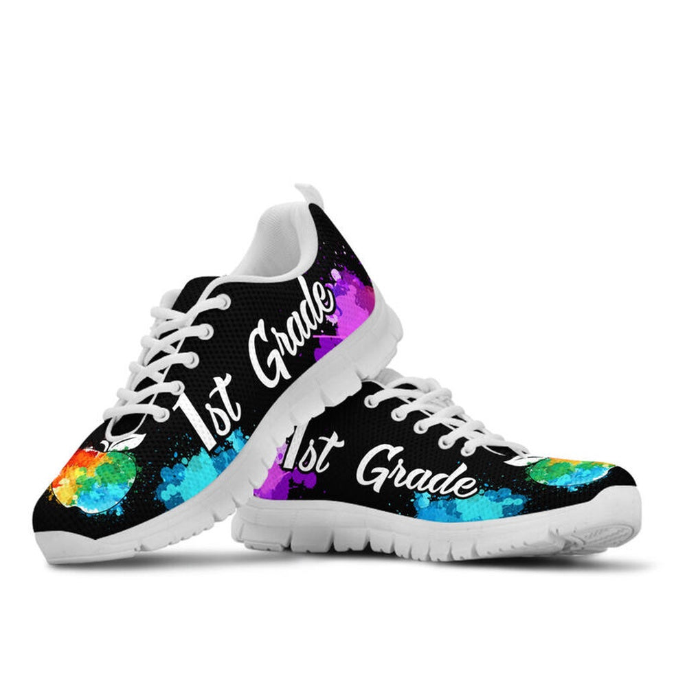 Teacher Sneaker, 1St Grade Art Color Shoes, Fun Teacher Shoes