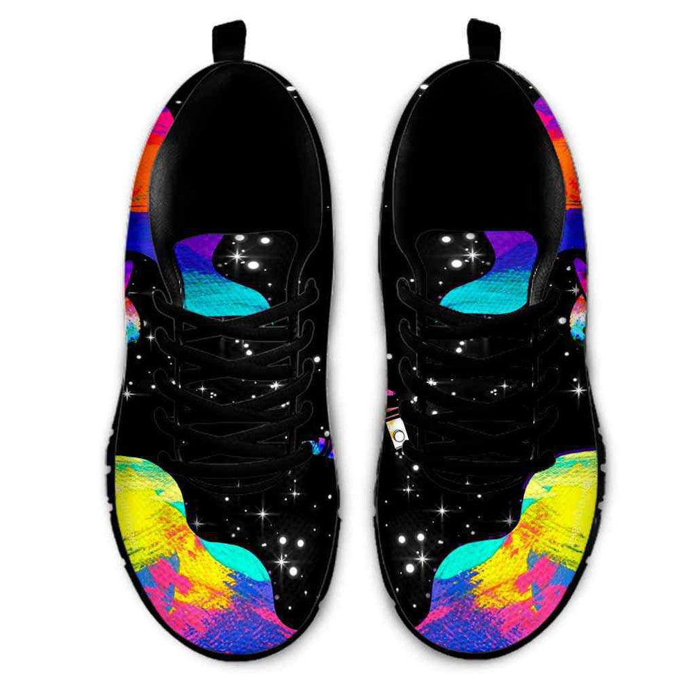 Teacher Sneaker, Art Teacher Watercolor Wave Love Sneaker Shoes, Fun Teacher Shoes