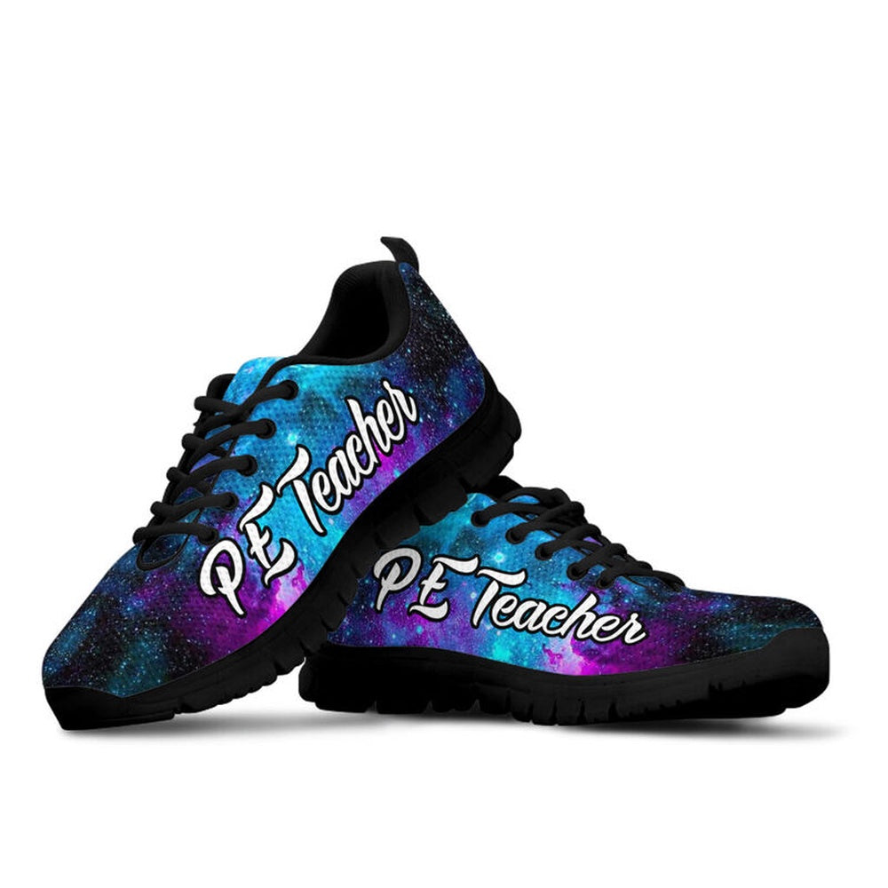 Teacher Sneaker, Pe Teacher- Galaxy Sneakers, Fun Teacher Shoes