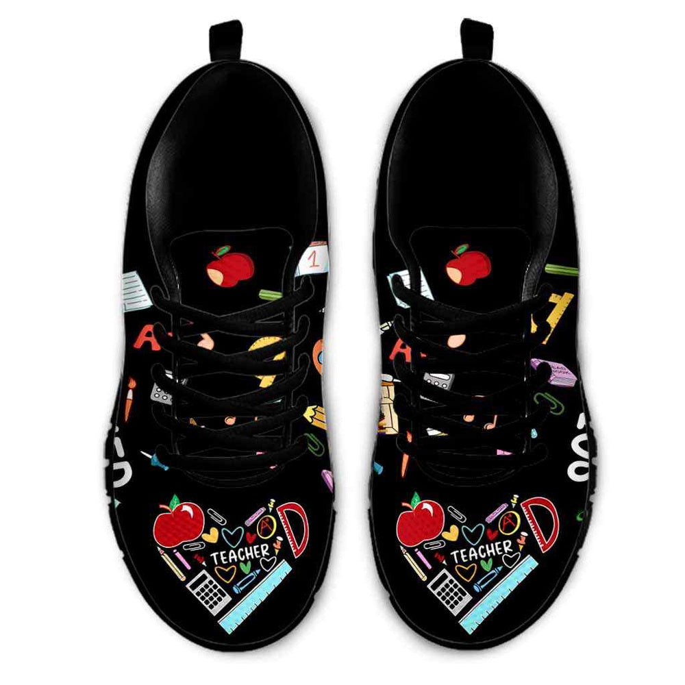 Teacher Sneaker, Science Teacher Colorful Tools Love Sneakers Shoes, Fun Teacher Shoes