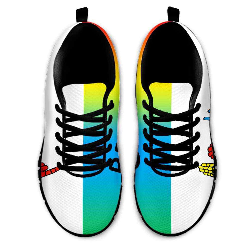 Teacher Sneaker, Sign Language Gradient Hands Be Kind Sneakers Shoes, Fun Teacher Shoes