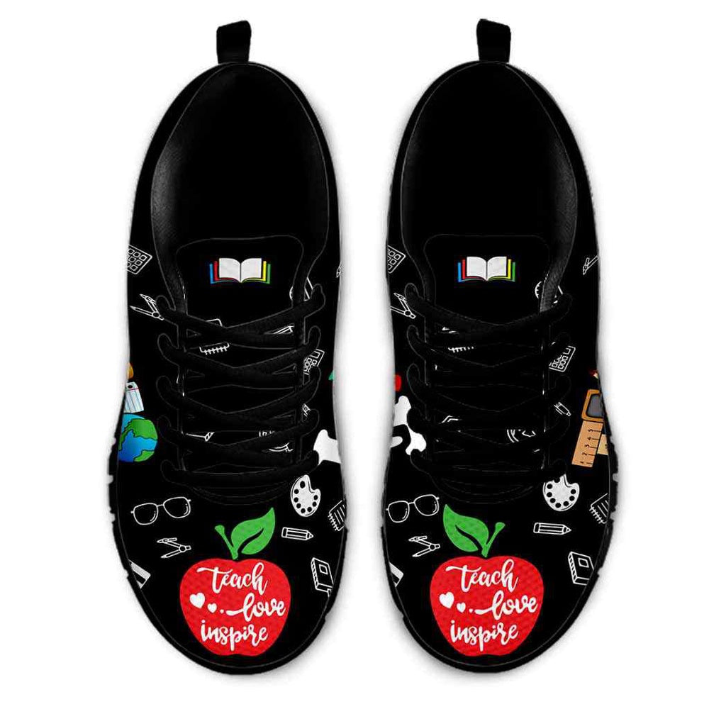 Teacher Sneaker, Teacher Tools Love Sneakers Shoes, Fun Teacher Shoes
