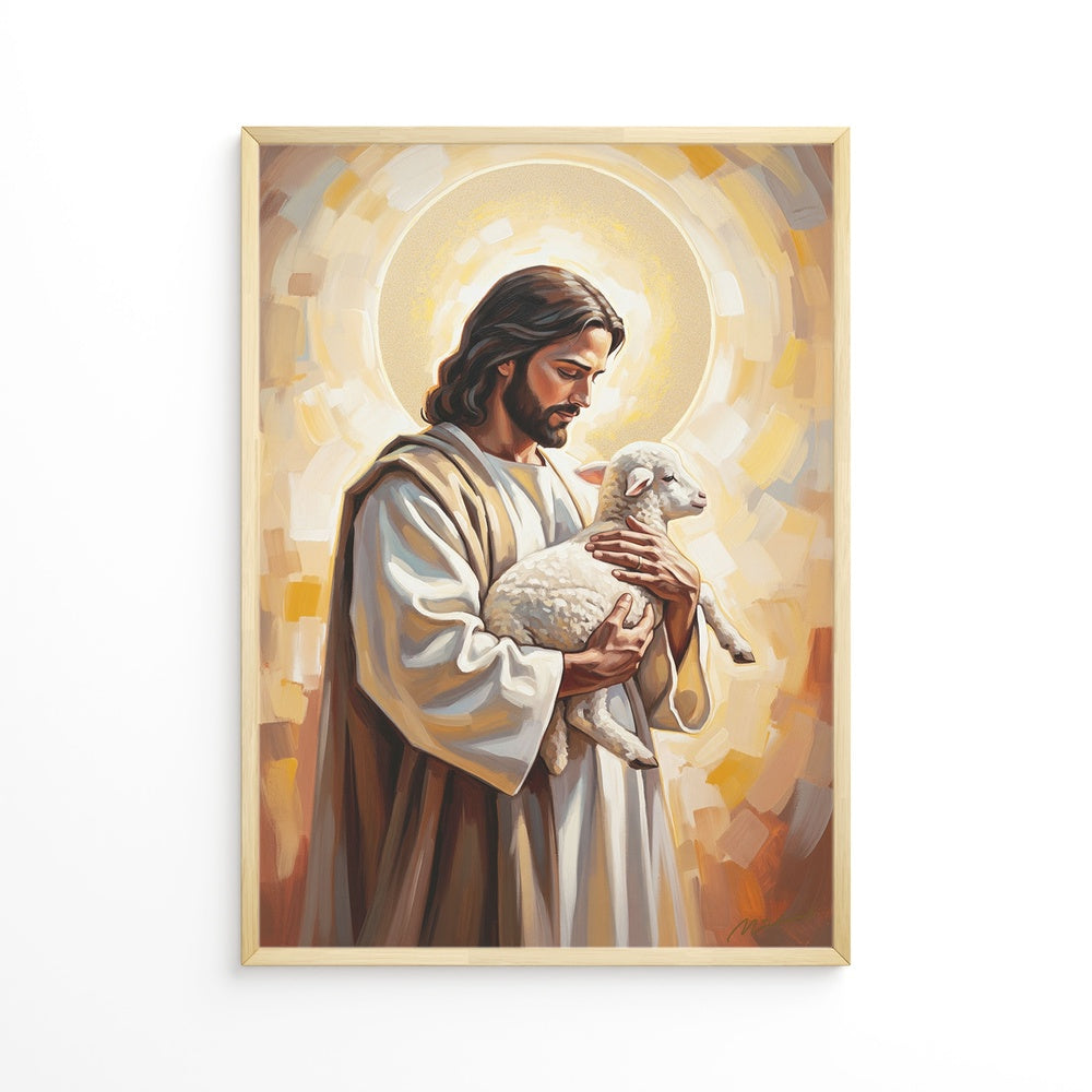 The Good Shepherd III, Christian Canvas Wall Art, Christmas Gift Ideas, Christian Home Decor, Ciaocustom