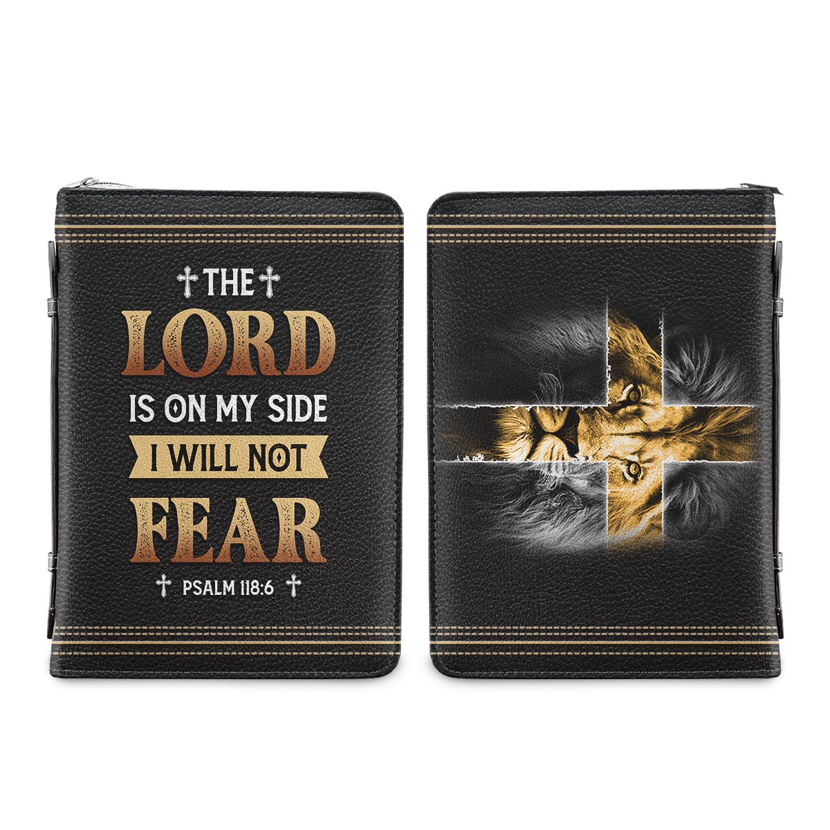 The Lord Is On My Side I Will Not Fear Psalm 118 6 Personalized Bible Cover - Christian Bible Covers For Women