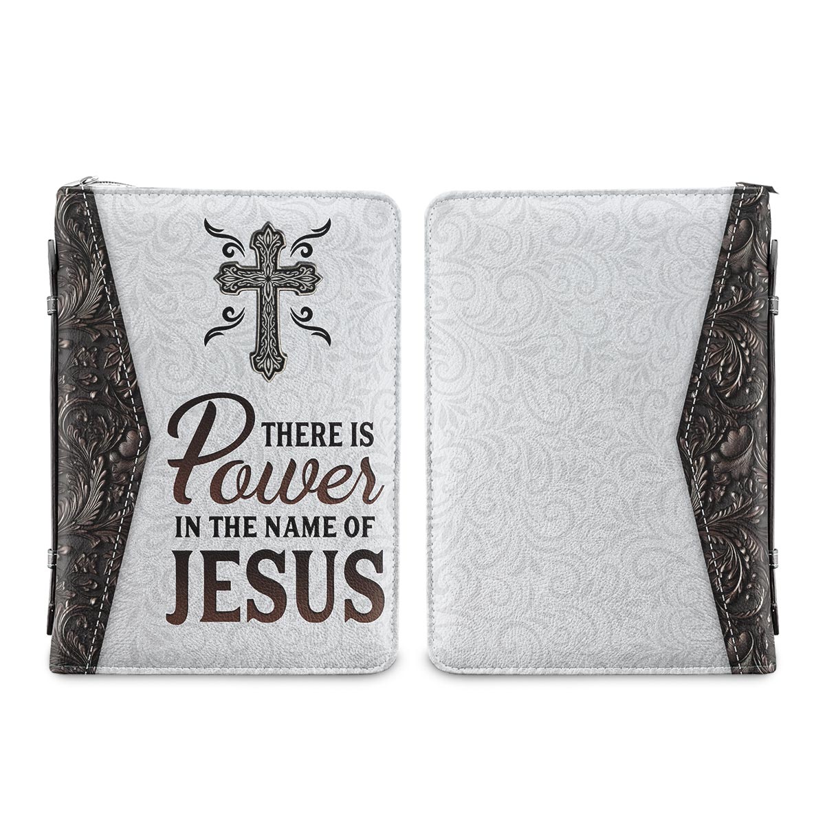 There Is Power In The Name Of Jesus Personalized Bible Cover - Christian Bible Covers For Women