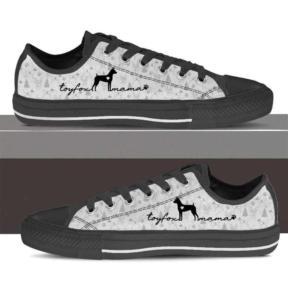 Toy Fox Terrier Low Top - Dog Walking Shoes Men Women, Dog Printed Shoes, Canvas Shoes For Men, Women