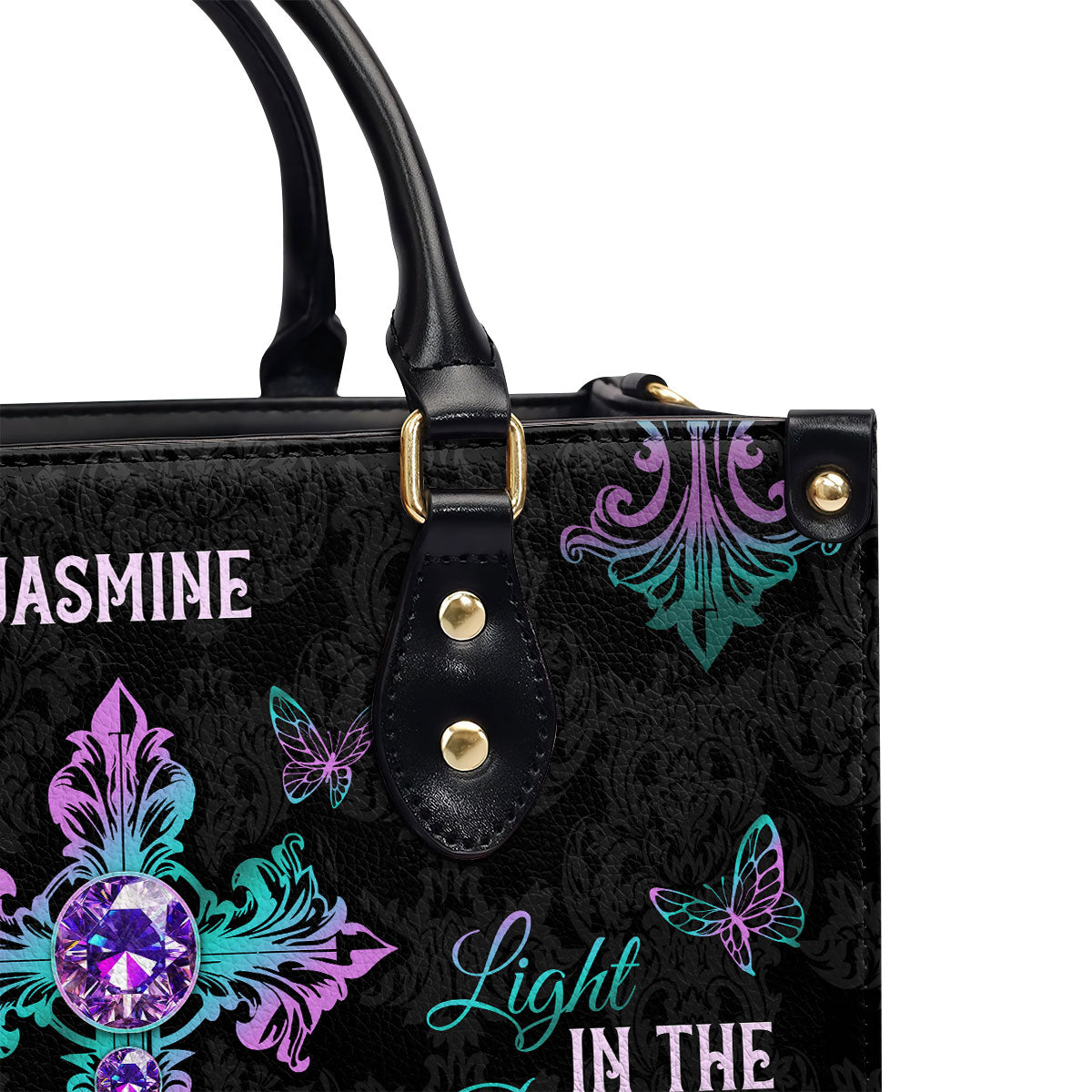 Way Maker Miracle Worker Promise Keeper Personalized Leather Handbag - Jesus Handbag