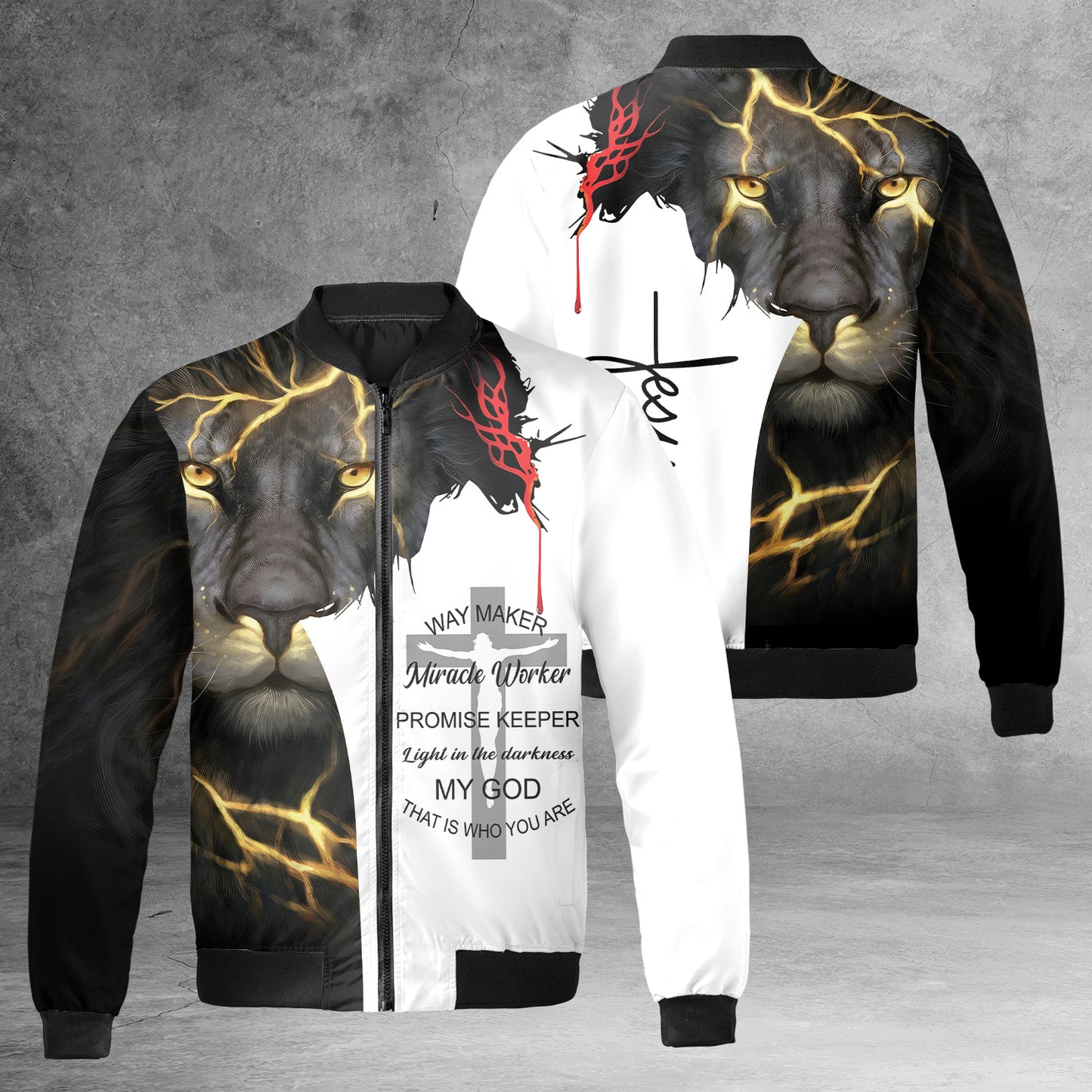 Way Maker Miracle Worke Jesus Christ Bomber Jacket - Jesus Shirt for Men Women