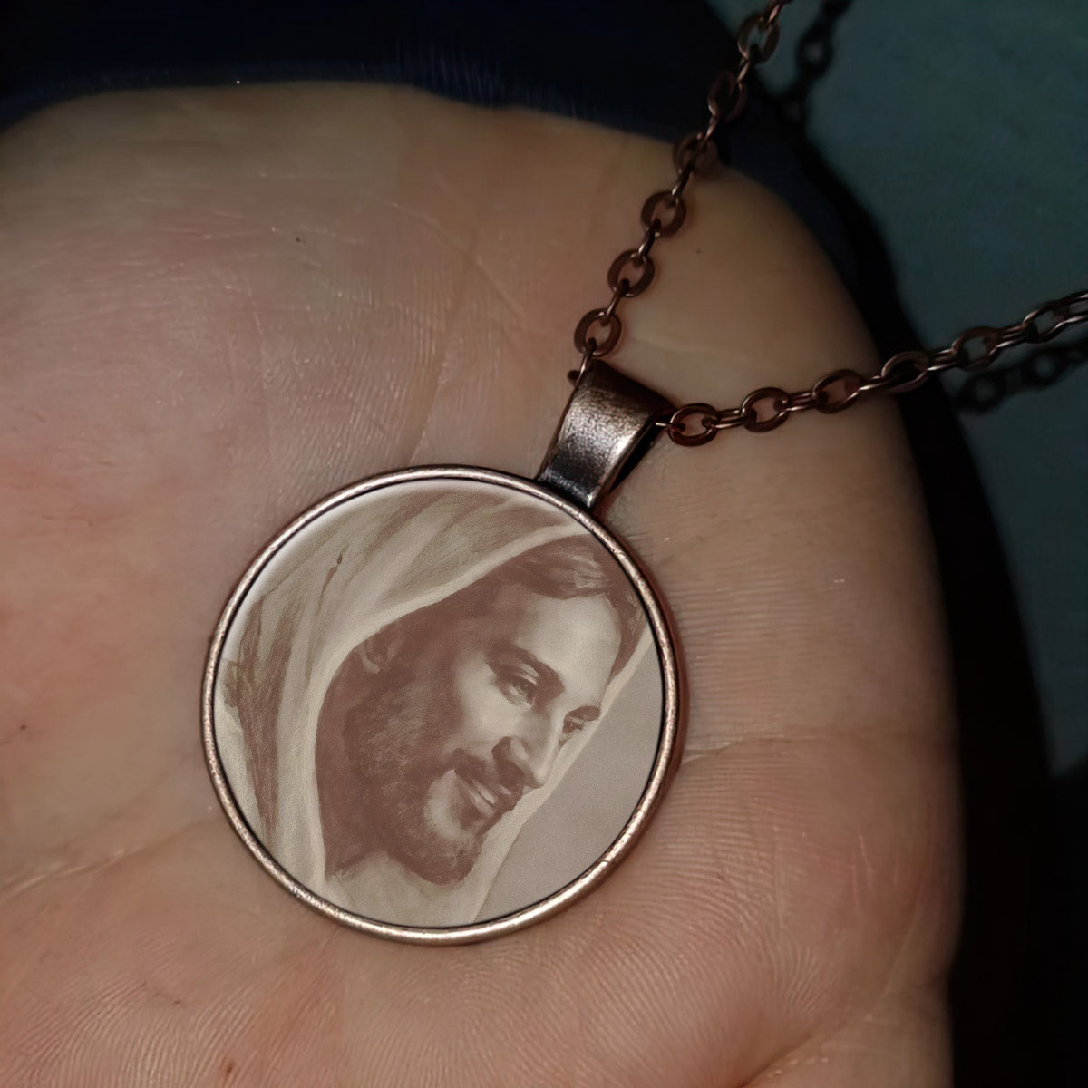 God Laughs - Jesus Christ Necklace - Religious Necklace - Jesus Pendant - Ciaocustom