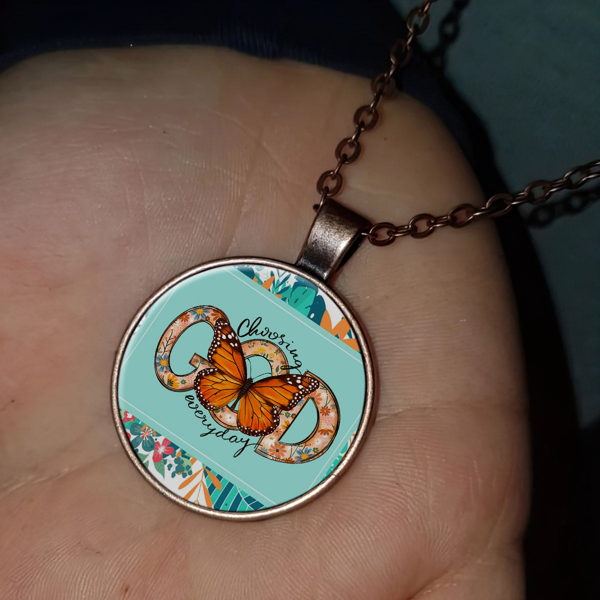 God Religious Pendant -Jesus Christ Necklace - Religious Necklace - Ciaocustom