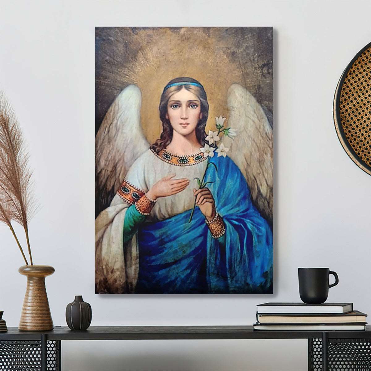 Archangel Gabriel - Handmade Wall Art - Religious Gift - Wall Art - Ciaocustom