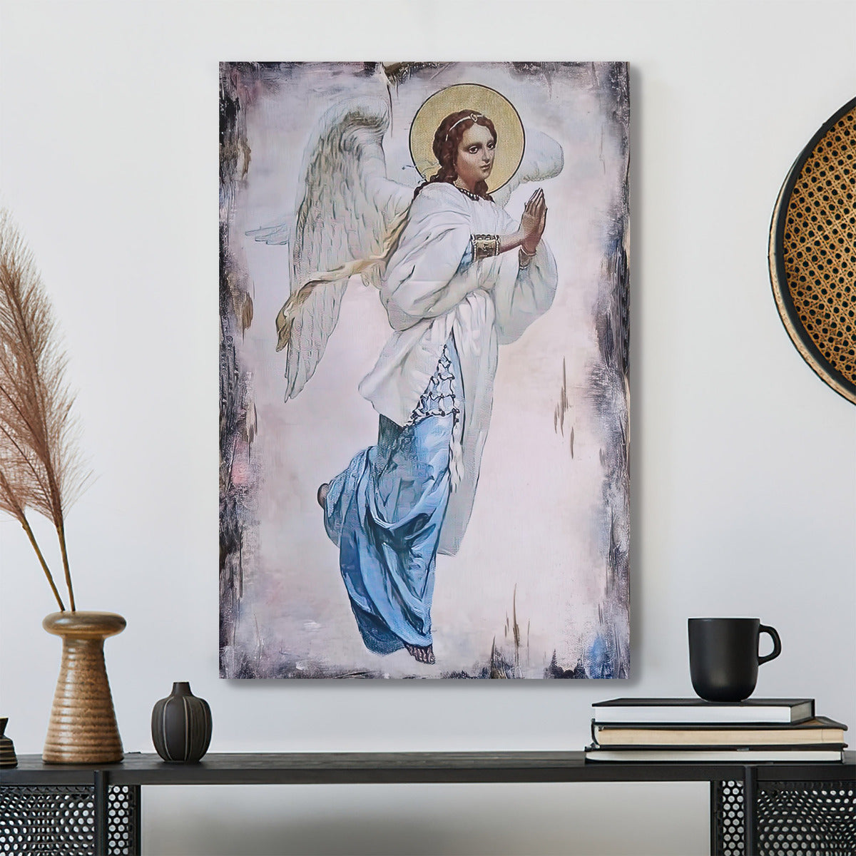 Guardian Angel Beautiful - Religious Gift - Baptism Gift - Guardian Angel Art - Ciaocustom