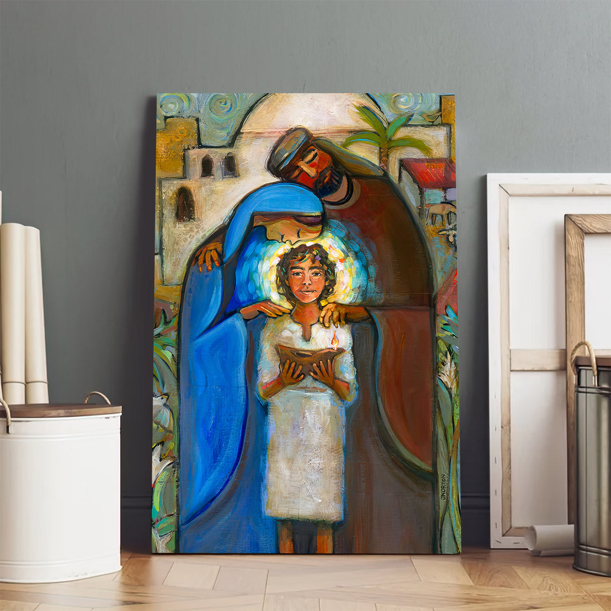 Holy Family Canvas Poster - Religious Canvas Wall Art - Ciaocustom